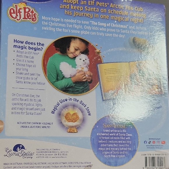 Elf Pets An Arctic Fox Stuffed Animal - White Age 3+ - Picture 9 of 12